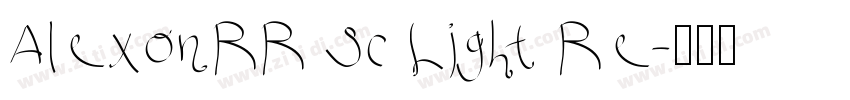 AlexonRR Sc Light Re字体转换